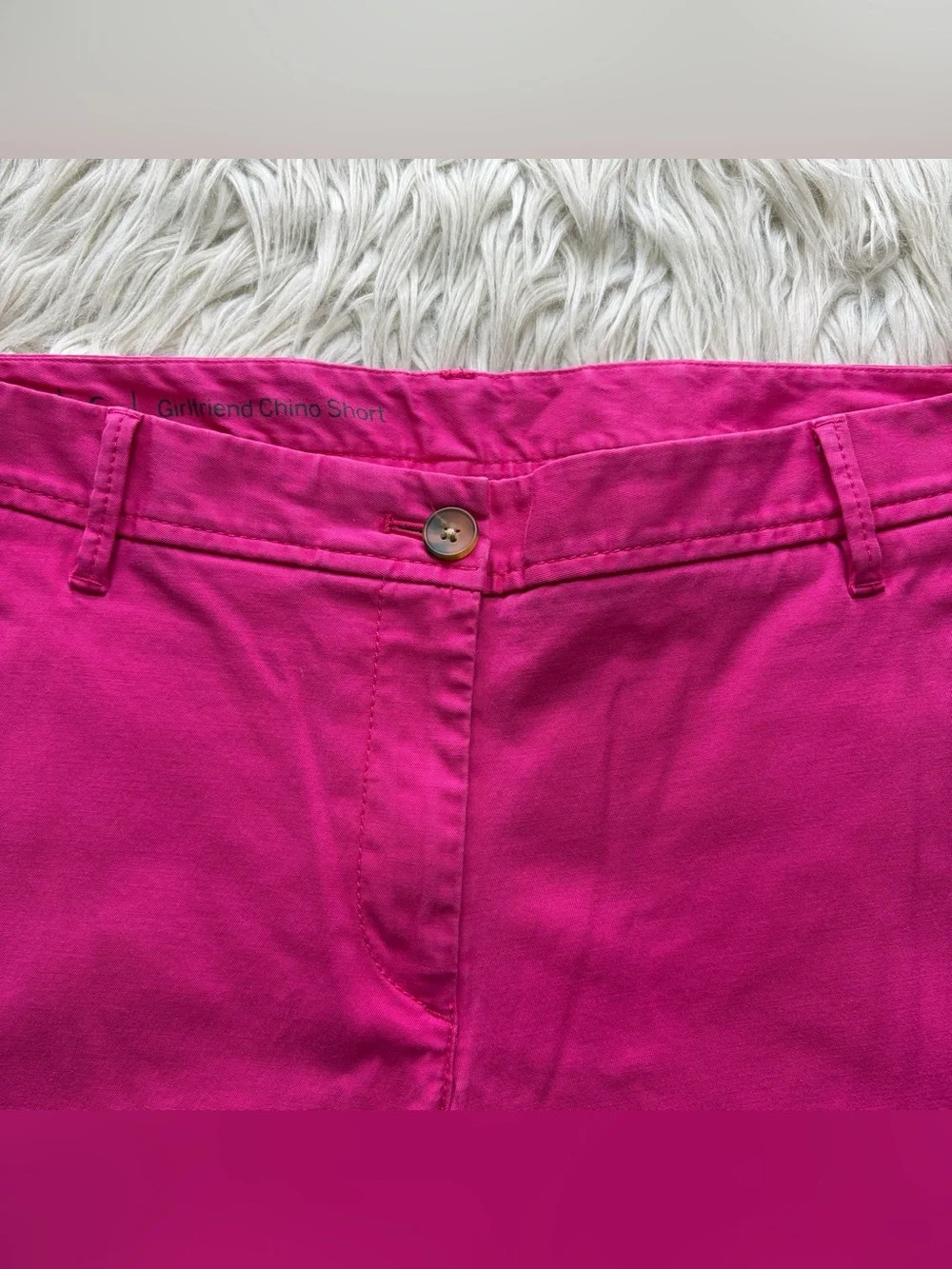 Talbots Girlfriend Chino Shorts Pink Women’s Size 6 Stretch Casual Cotton Blend